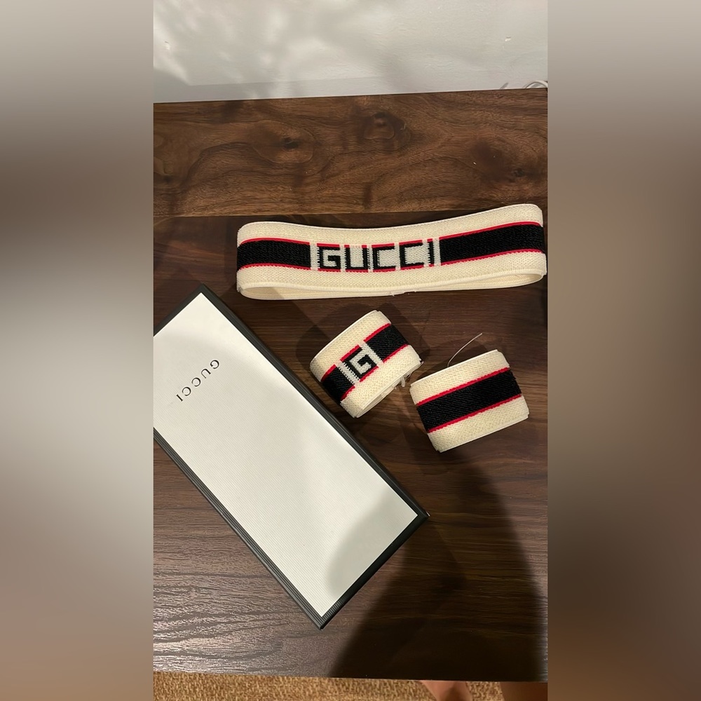 Gucci headband and wristband